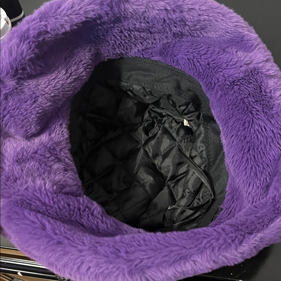 Plush Purple Bucket Hat - Picture 3 of 6